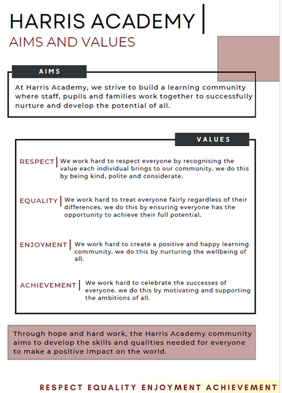 Aims and Values