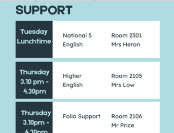 English Study Support
